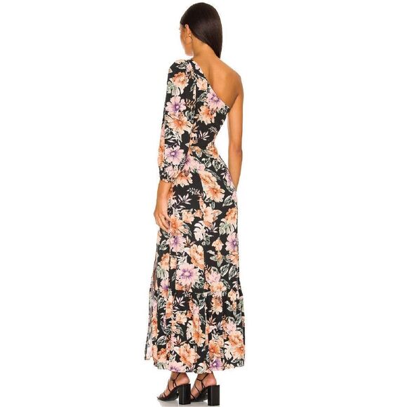 New. L*SPACE floral one shoulder maxi dress. Size 6. Retail $150 - Picture 5 of 15